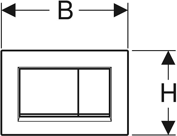 Клавиша смыва Geberit Sigma 30 115.883.14.1 черная матовая