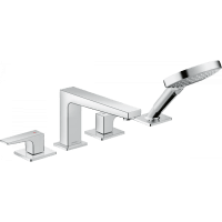 Смеситель для ванны hansgrohe Metropol 32552000 на 4 отверстия хром