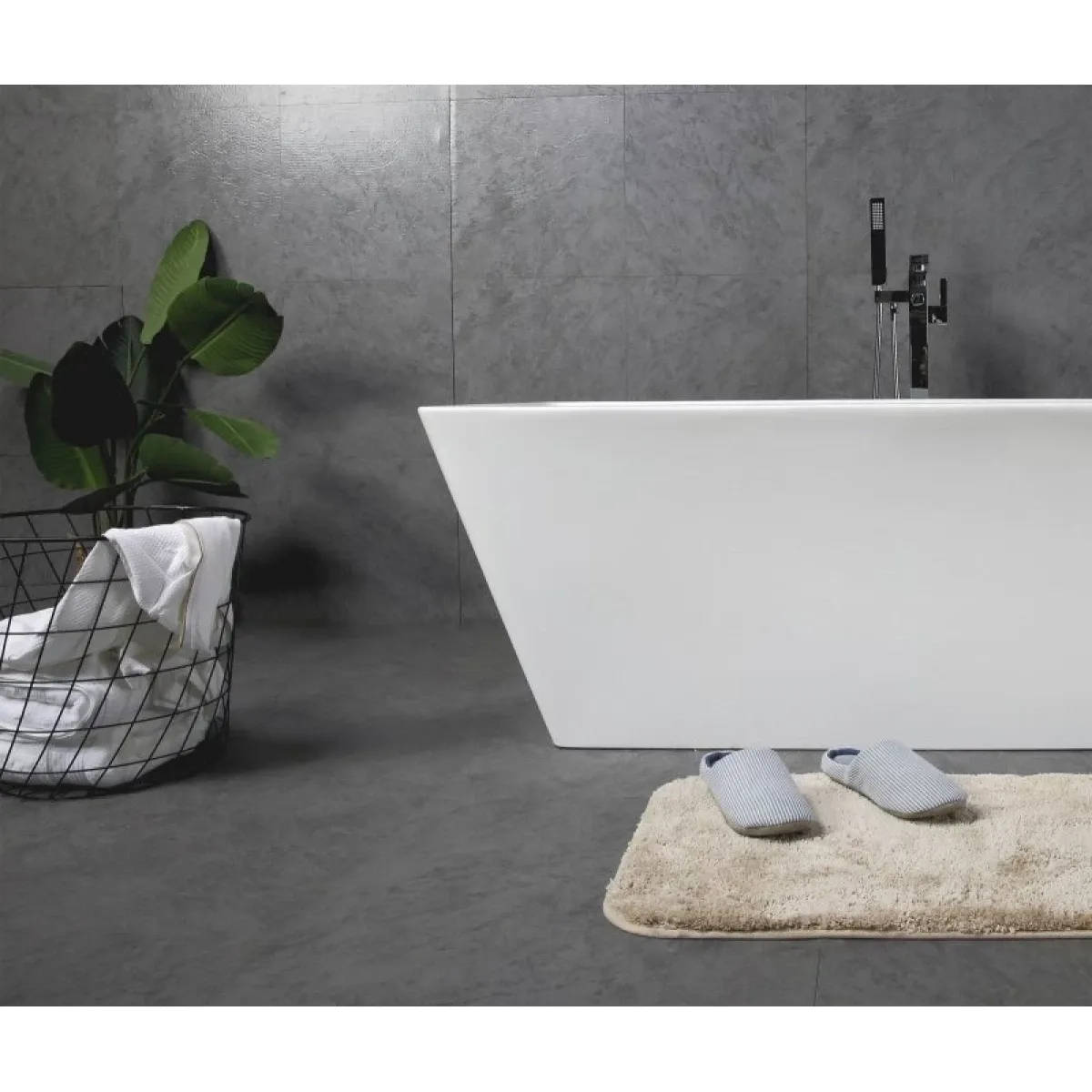 Акриловая ванна BelBagno BB60-1700-800 170x80 см, отдельностоящая, белый