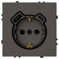 Розетка с заземлением и со шторкой и 2хUSB type A и C, без рамки Stekker Эмили 50361