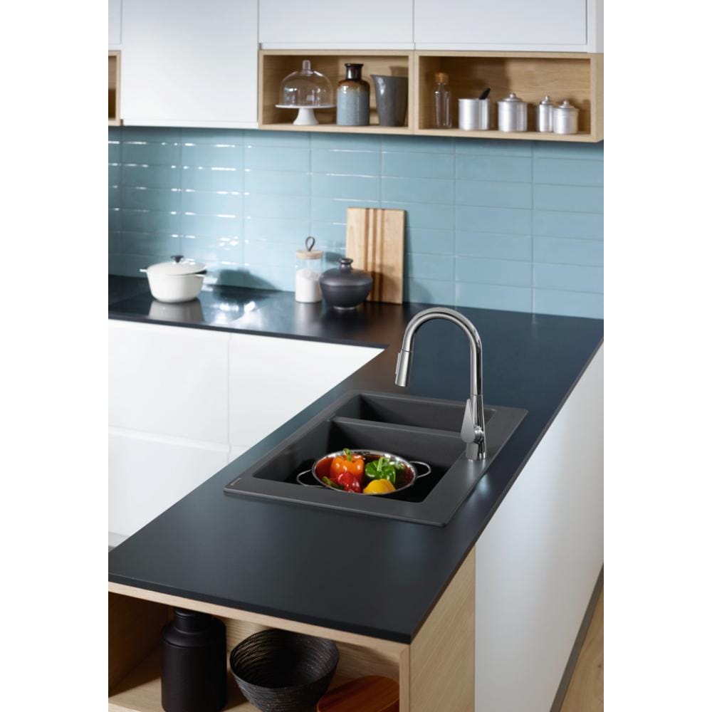 Смеситель для кухни hansgrohe Talis M51 73850800 с вытяжным душем сталь