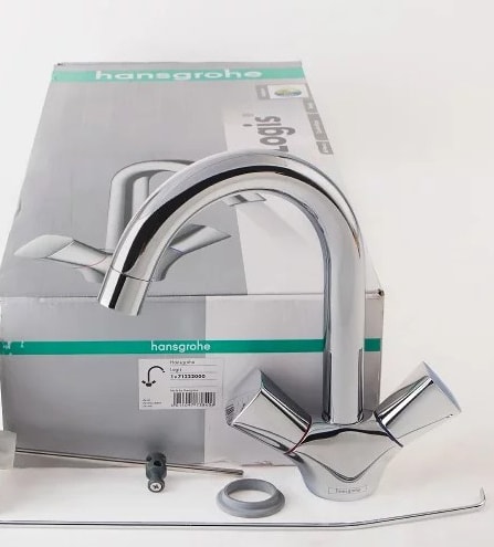 Смеситель для раковины hansgrohe Logis 71222000 с донным клапаном