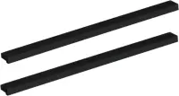 Ручки мебельные Aquanet Nova 32 см 243727 черные, 2 шт