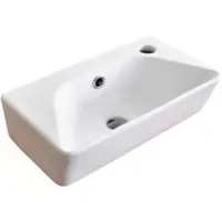 Раковина CeramaLux 78578L 40x22,5 см L, рукомойник, белый