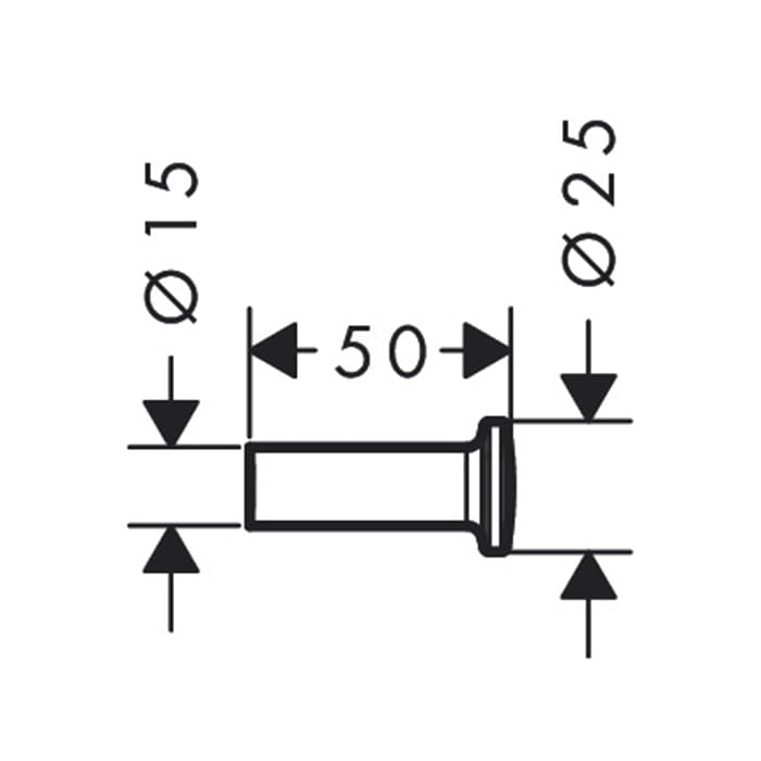Крючок для ванной Axor Universal Circular 42811670 черный матовый