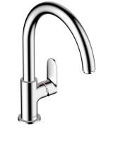Смеситель для кухни hansgrohe Vernis Blend M35 71870000 260 с поворотным изливом хром