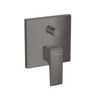 Смеситель для ванны hansgrohe Metropol 32546340 со встроенной защитной комбинацией СМ шлифованный черный хром