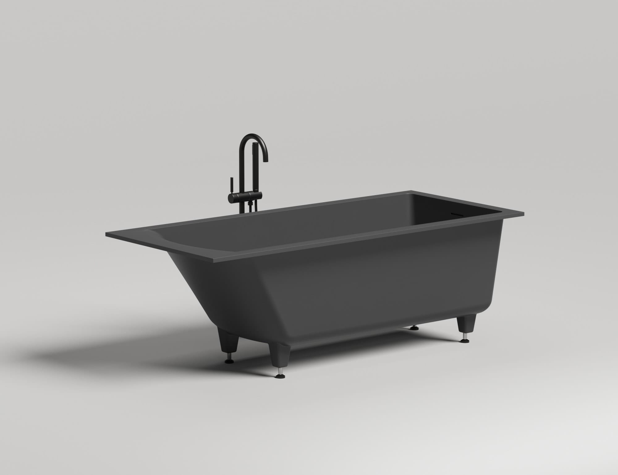 Ванна из искусственного камня Salini Cascata Kit 170x75 104313GF покраска по RAL полностью