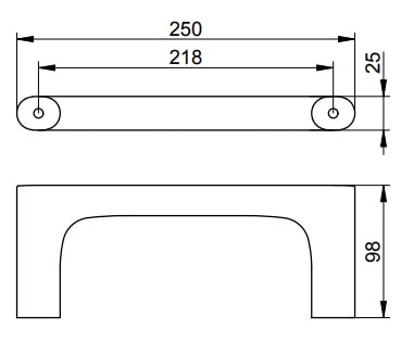 Полотенцедержатель Keuco Edition 400 11521210000 нержавеющая сталь