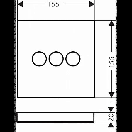 Переключатель потоков для душа hansgrohe ShowerSelect 15764140 шлифованная бронза