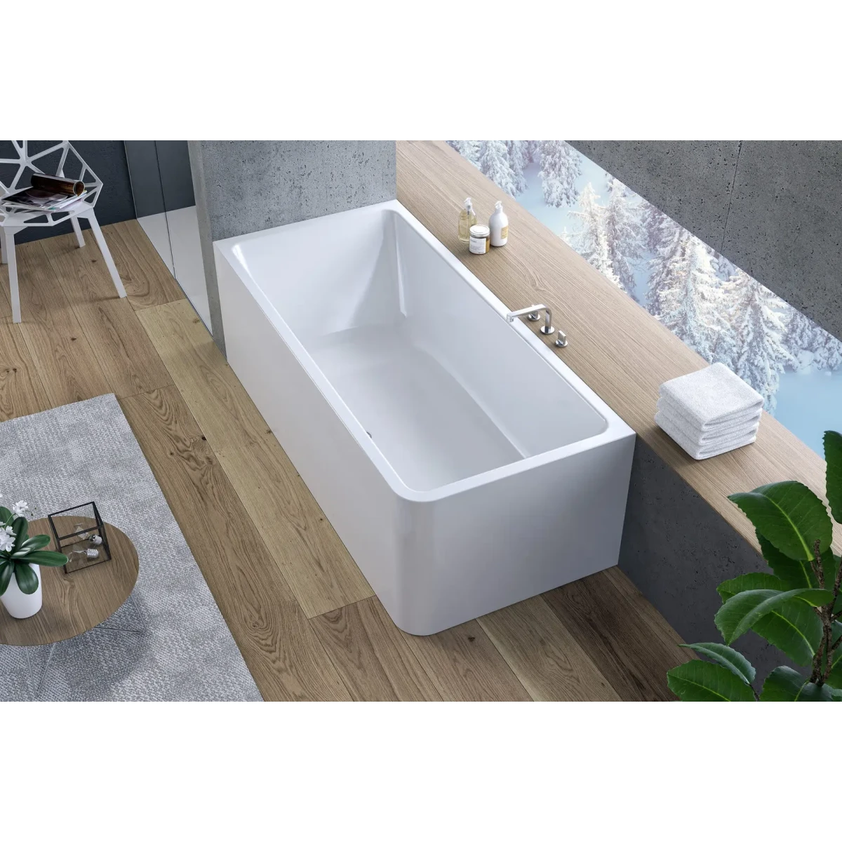 Акриловая ванна Kolpa-San Elektra SP 513480 185x85 см D, белый