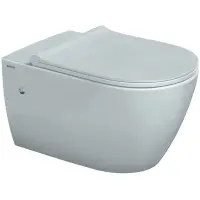 Унитаз подвесной Berges Mascon 082128 безободковый, с сиденьем микролифт, белый