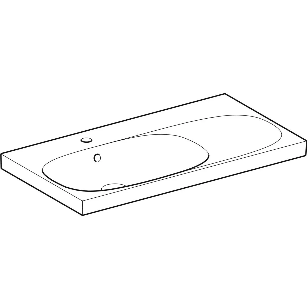 Раковина 90x48,2 см Geberit Acanto 500.625.01.2