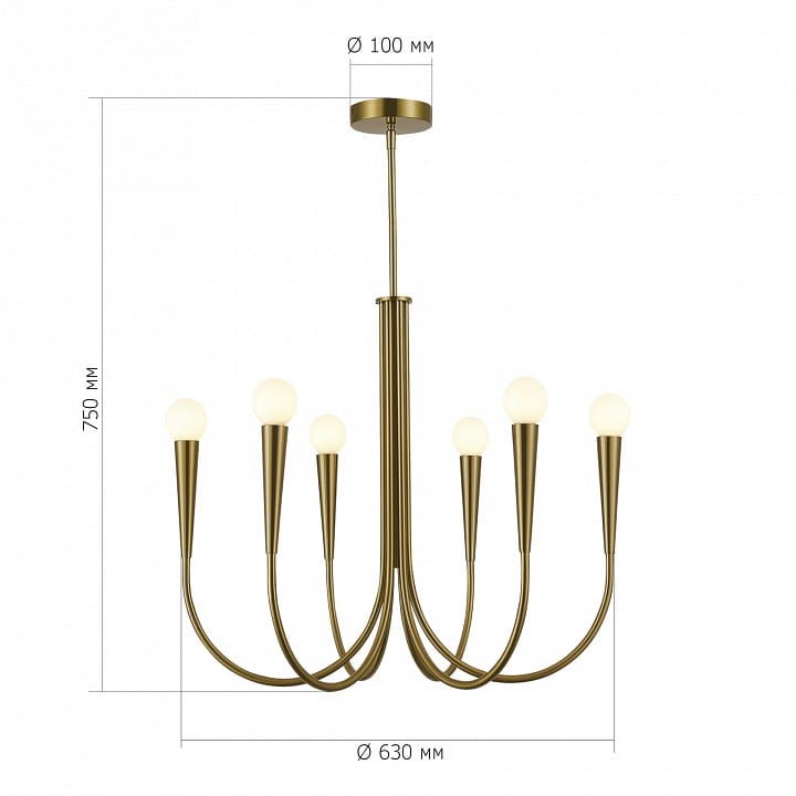 Люстра на штанге ST-Luce Dutchess SL1243.303.06