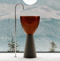 Раковина Abber Kristall 45 AT2703Black-Opal коричневый