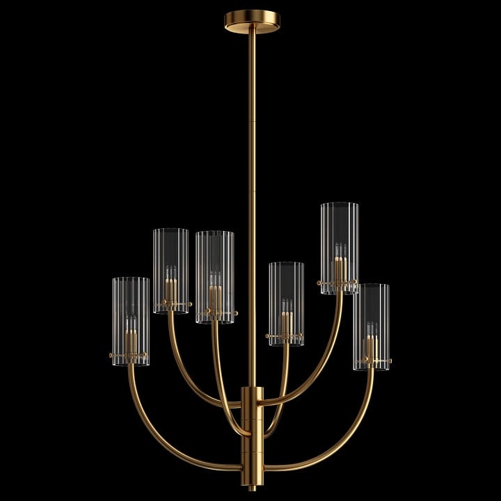 Люстра на штанге Maytoni Арко MOD223PL-06BS
