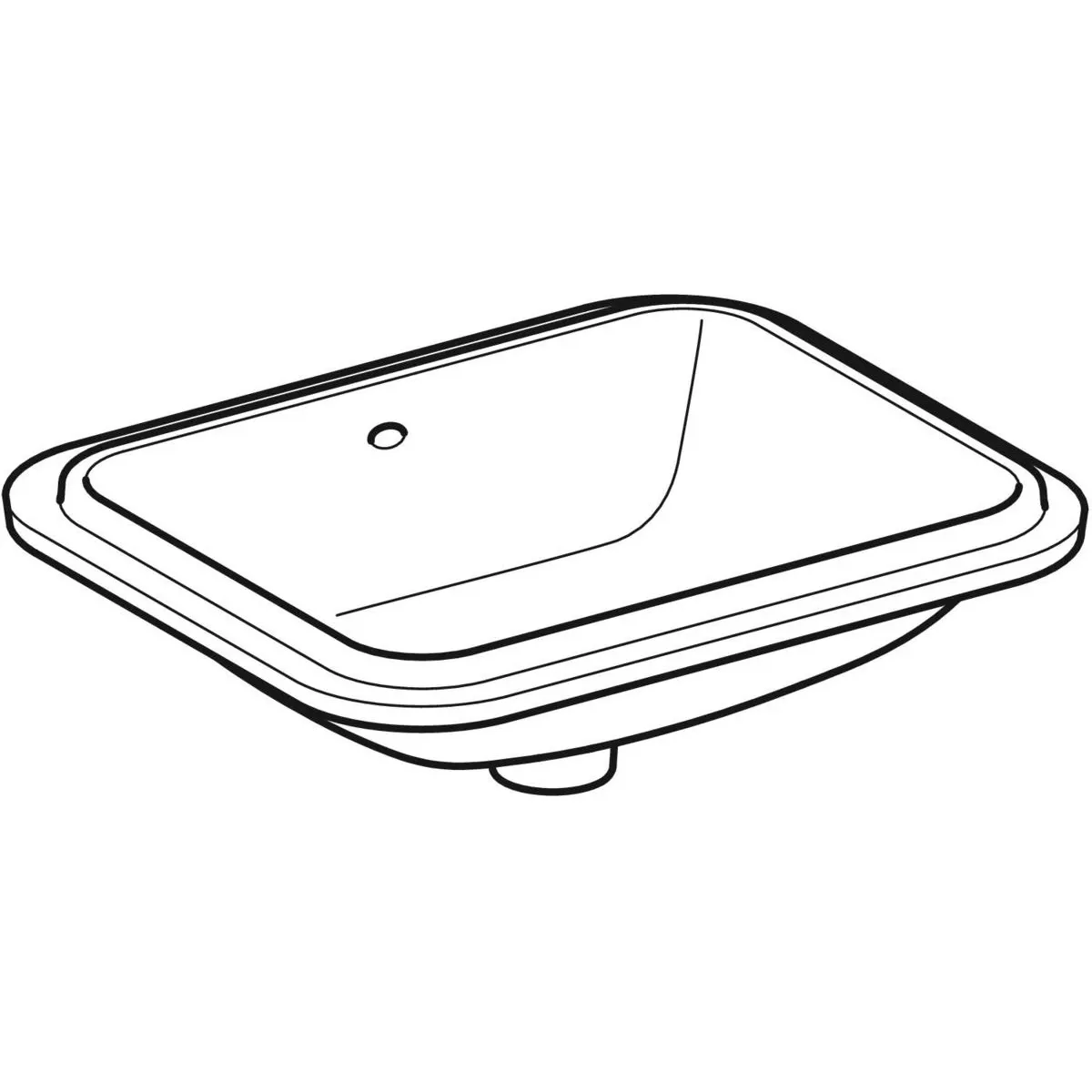 Раковина 53x44 см Geberit VariForm 500.760.01.2