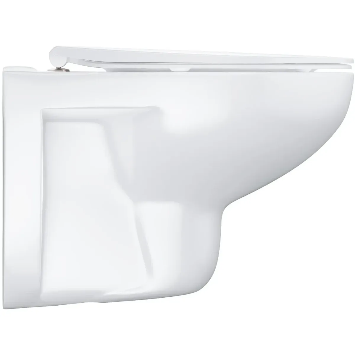 Унитаз подвесной Grohe Bau Ceramic 39899000 безободковый, с сиденьем микролифт, альпийский белый
