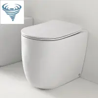 Унитаз приставной Kerasan Nolita 531930 безободковый, торнадо, белый матовый