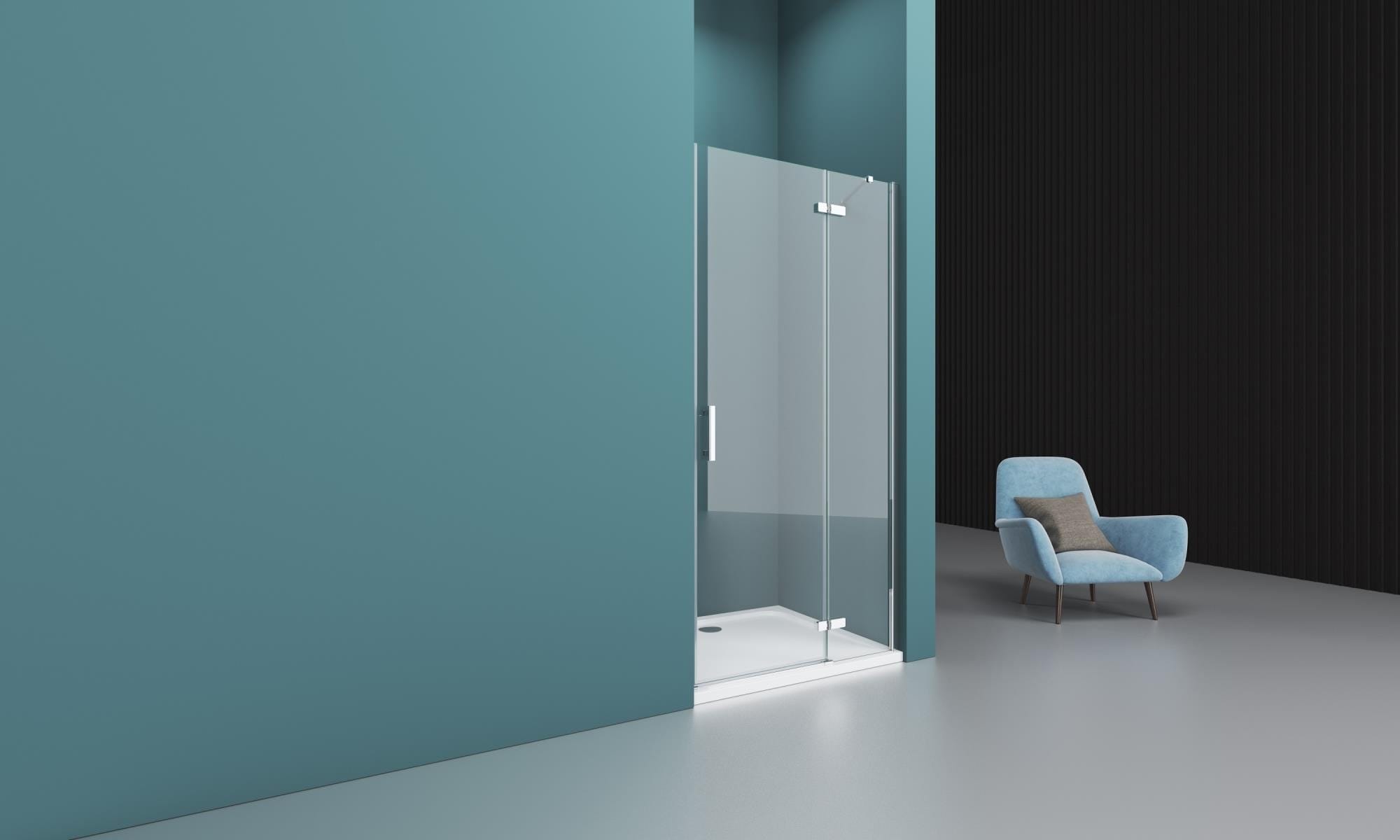 Душевая дверь в нишу BelBagno Kraft KRAFT-B-12-60/40-C-Cr-R