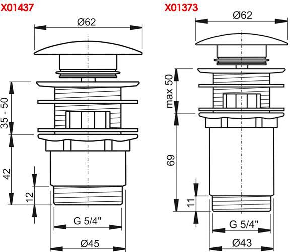 Слив для раковины Ravak ClickClack X01437