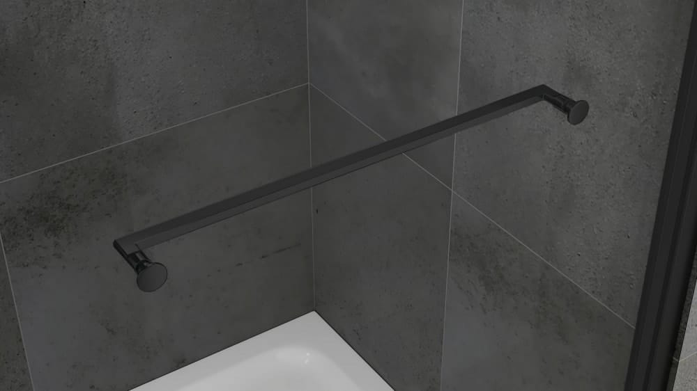 Душевой уголок Abber Schwarzer Diamant 90x90 AG0A090B черный матовый