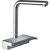 Смеситель для кухни hansgrohe Aquno Select M81 250 2jet sBox 73830000 с вытяжным душем хром