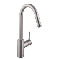 Смеситель для кухни hansgrohe Talis M52 73864800 с вытяжным изливом сталь