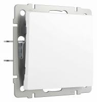 Выключатель проходной одноклавишный Werkel белый матовый W1112061