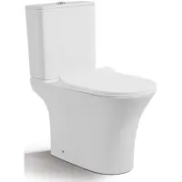 Унитаз-компакт Timo Reko TK-201 безободковый, с сиденьем микролифт, белый