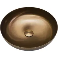 Раковина-чаша Abber Wasser Kreis AF2412MRG 35,9x35,9 см, накладная, розовое золото матовый