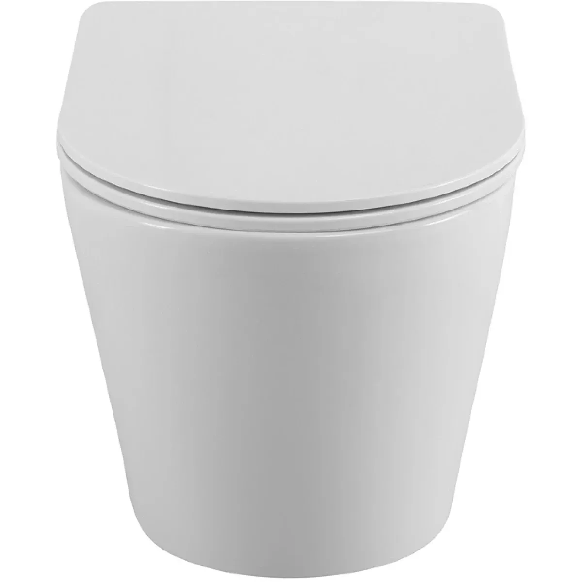 Унитаз подвесной BelBagno Flay-R BB053CHR/SC безободковый, с сиденьем микролифт, белый