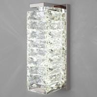 Накладной светильник Eurosvet Blitz 40259 LED хром/ прозрачный хрусталь Strotskis