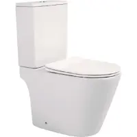Унитаз-компакт Aquatek Вега AQ2904T-00 безободковый, торнадо, с сиденьем микролифт, белый