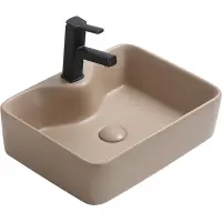 Раковина-чаша CeramaLux 7291MC-1 48,5x37,5 см, накладная, капучино матовый