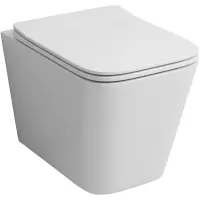 Унитаз подвесной Grossman GR-4441S безободковый, с сиденьем микролифт, белый