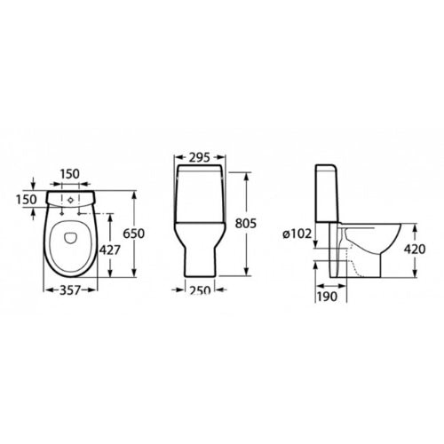 Бачок для унитаза Roca Victoria nord 341ND0000