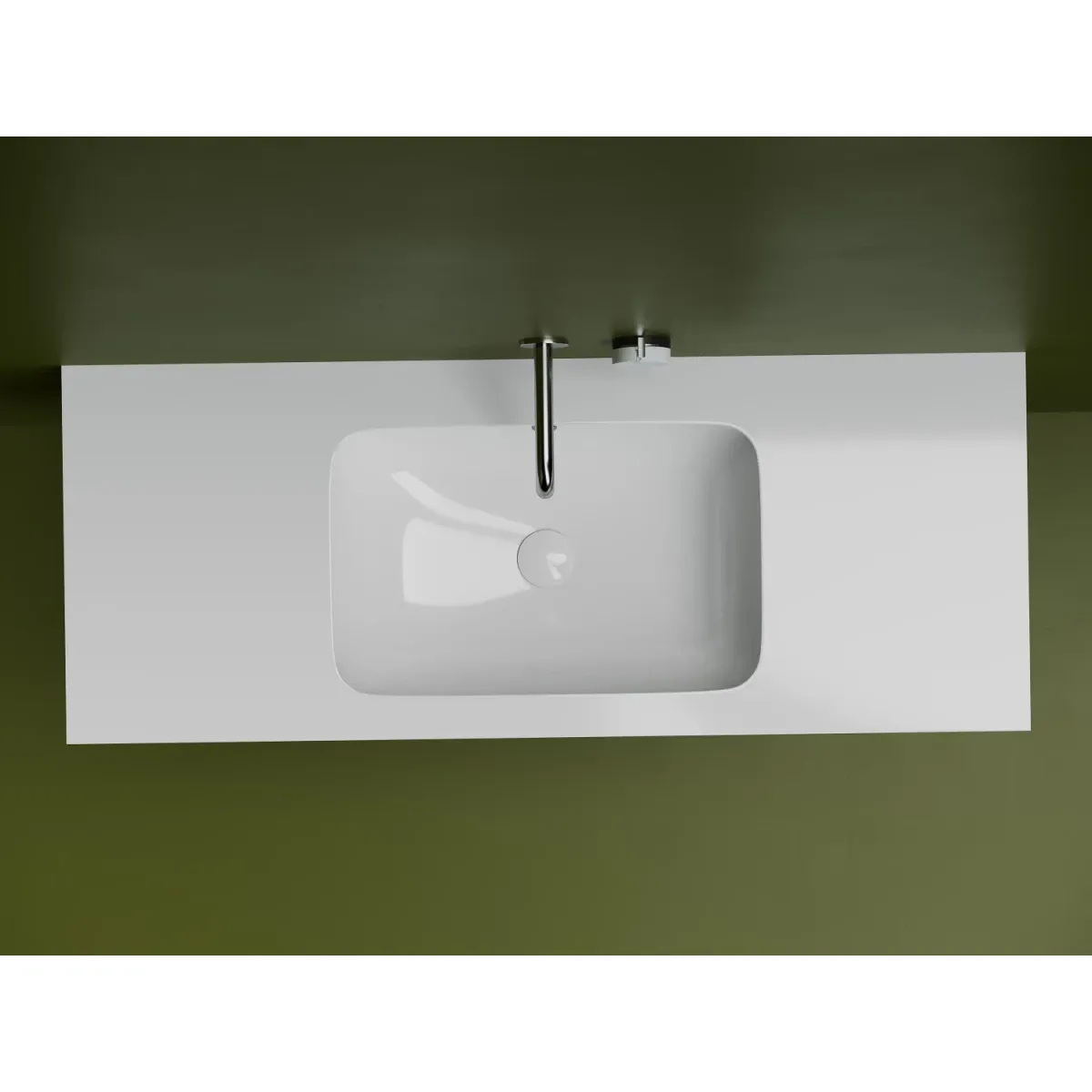 Раковина Ceramica Nova Element CN7018 54x36 см, встраиваемая снизу, белый