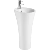 Раковина CeramaLux WK8100-1 45x45 см, напольная, белый