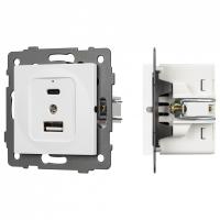 Механизм розетки 2хUSB type A и C Arlight SCT 049839