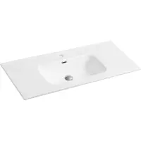 Раковина CeramaLux 9010D 101x46,5 см, накладная, белый