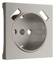 Накладка для розетки с заземлением и 2хUSB Werkel дымчатый W1279504