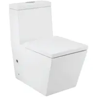 Унитаз-компакт Jaquar Kubix KUS-WHT-35851S300UF вертикальный выпуск, с сиденьем микролифт, белый