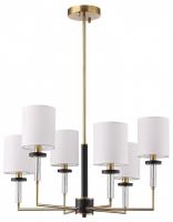 Люстра на штанге ST-Luce BLACK+BRASS SL1404.303.06