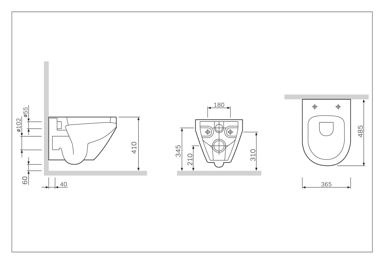 Комплект унитаз Am.Pm Spirit FlashClean I012702/I014151/C701700SC с инсталляцией