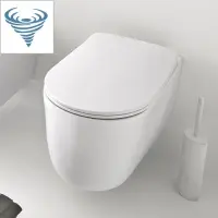 Унитаз подвесной Kerasan Nolita 531530 безободковый, торнадо, белый матовый