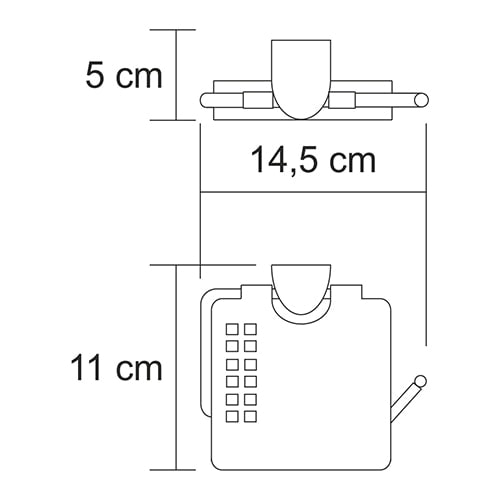 Держатель туалетной бумаги WasserKRAFT Kammel K-8325