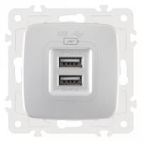 Розетка USB без рамки Arte Milano am-205 205.46-1.silver