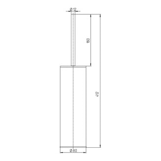 Ёршик для унитаза Paini Pixel 81CR061