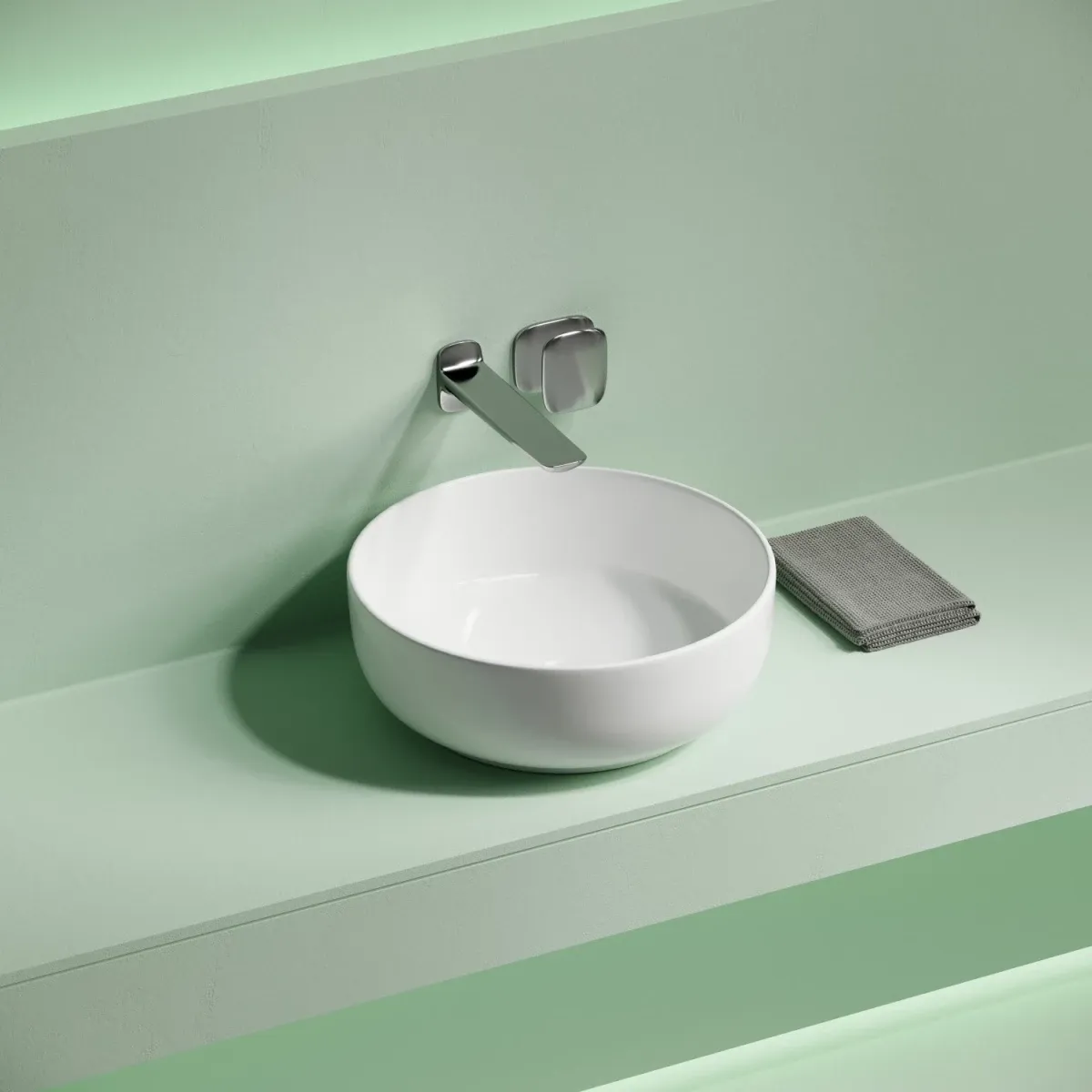 Раковина-чаша Ceramica Nova Taycan CN12003 37,5x37,5 см, накладная, белый